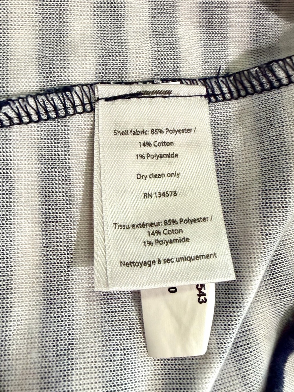 Vineyard Vines Navy White Striped Cotton Mini Tunic Dress Size Large Knit - Picture 9 of 12
